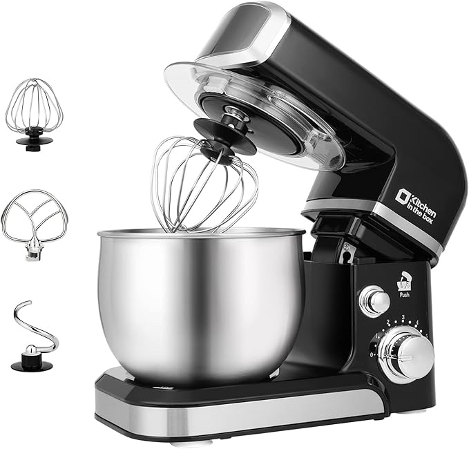 Kitchen in the box Stand Mixer,3.2Qt Small Electric Food Mixer,6 Speeds Portable Lightweight Kitchen