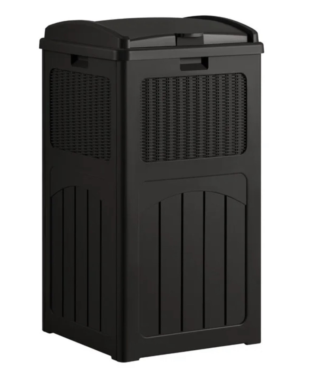 Homall Homes 36 Gallon Trash Can Plastic Kitchen Trash Can,Black