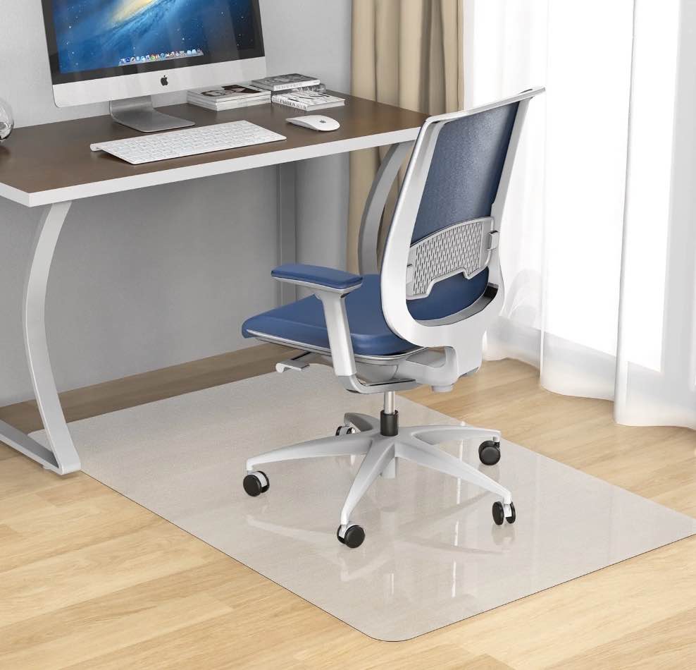 Plastic Chair Mat for Hardwood Floor, 36"x 48" Office Chair Mat for Home, Floor Protector Mat for Desk Chair for Home
