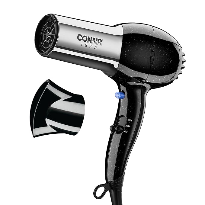 Conair Hair Dryer, 1875W Full-Size Hair Dryer with Ionic Conditioning, Blow Dryer, Tourmaline Cerami