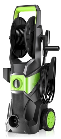 TEBRU Electric Pressure Washer, 3500 Max PSI, 2.4 GPM Power Washer Machine with Hose Reel, 32FT Hose, 5 Quick Connect Nozzles, Foam Cannon Portable to Clean Patios, Cars, Fences, Driveways