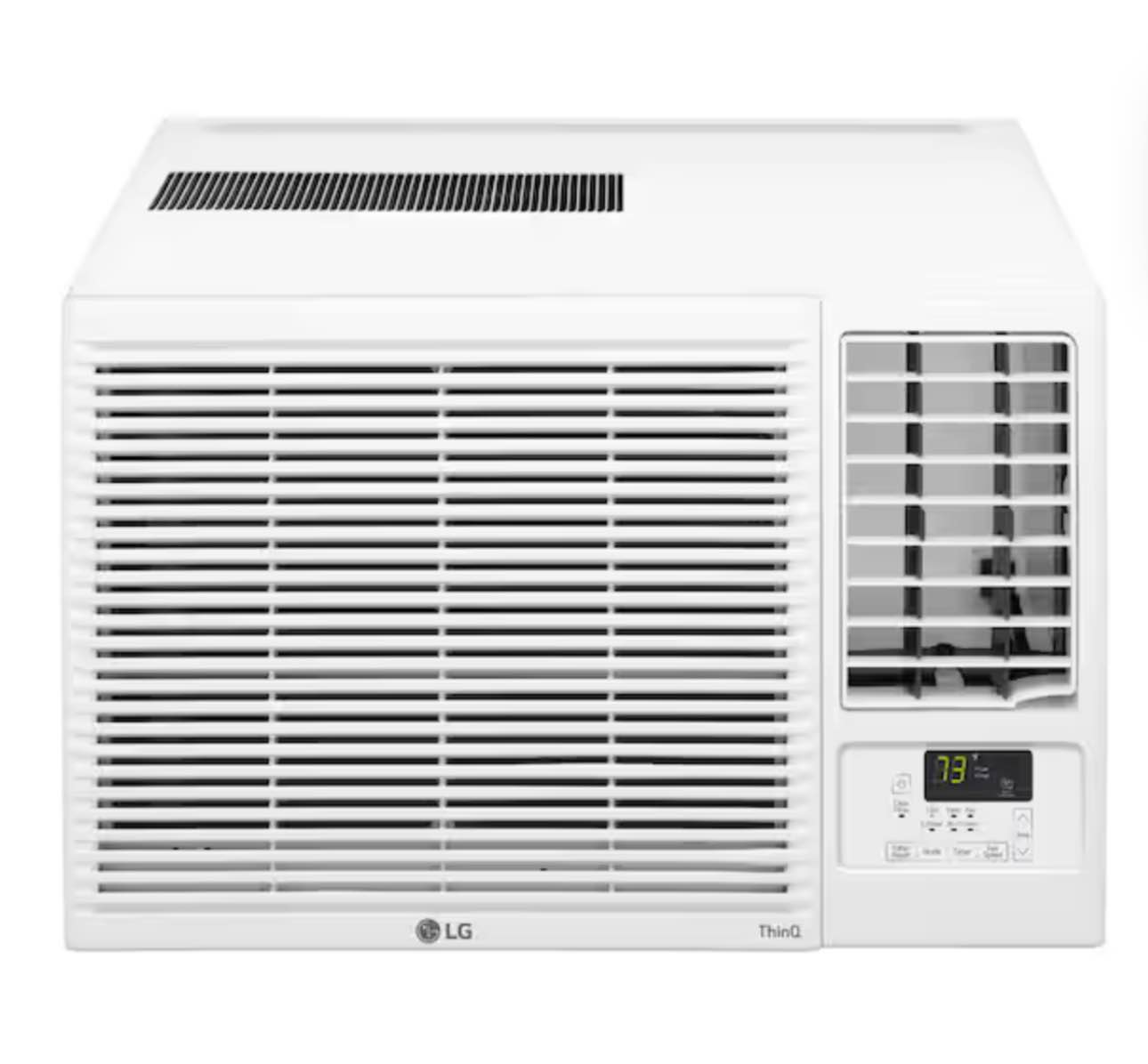 LG - 1,000 Sq. Ft 18,000 BTU Window Mounted Air Conditioner with 12,000 BTU Heater - White
