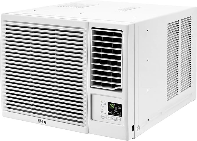 LG 23,000 BTU 230V Window-Mounted Air Conditioner with 9,200/11,200 BTU Supplemental Heat Function