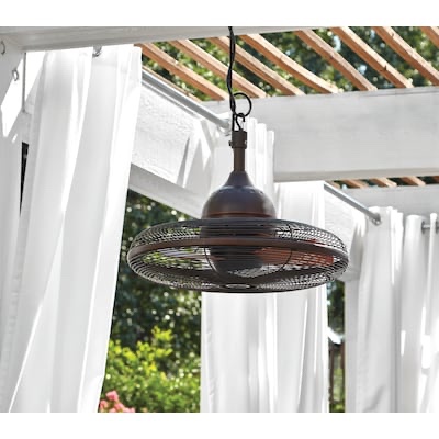 Harbor Breeze Valdosta 20-in Outdoor Oil rubbed bronze with Cinnamon Blades Cage Ceiling Fan Without Light ( 3 -Blade ) Item #447705 |