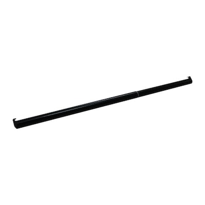 Project Source Closet Rod 48-in L x 1.25-in H Extendable Black Metal Closet Rod