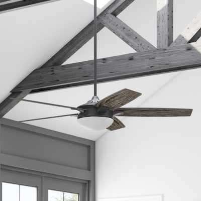 Harbor Breeze Oakham 70-in Bronze with Mocha/Cocoa Blades Ceiling Fan With Light - Remote Included ( 5 -Blade )-incomplete