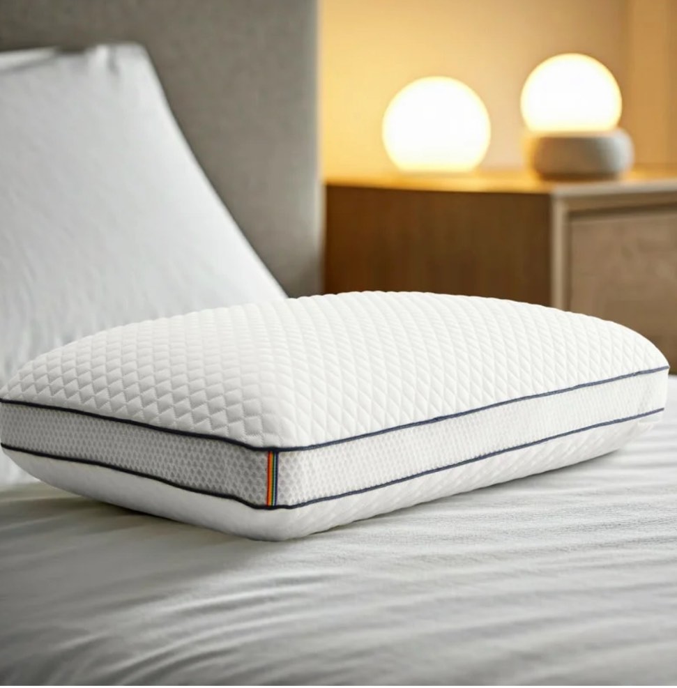 JUSTLET Memory Foam Pillows Set of 2?Cooling Pillows for Back?Side?Stomach Sleepers?Removable and Washable Cover?Neck & Shoulder Support?King Size