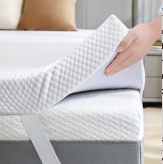 BDEUS 2 Inch Gel Memory Foam Mattress Topper, Cool Gel Infused Foam Bed Topper, Pressure Relief, Removable Soft Cover, Queen Size