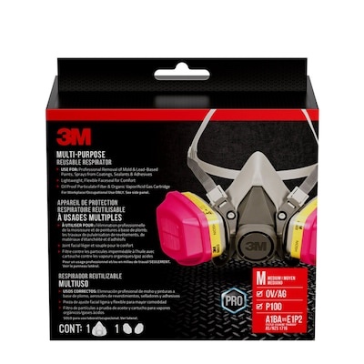 3M Multi-Purpose Performance Respirator Grey Reusable P100 All-purpose Half face respirator