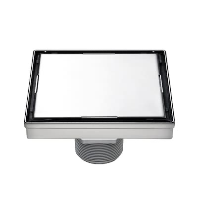 ELEGANTE DRAIN COLLECTION 6 in. Tile Insert Cover Stainless Steel Square Stainless Steel Shower Drain 