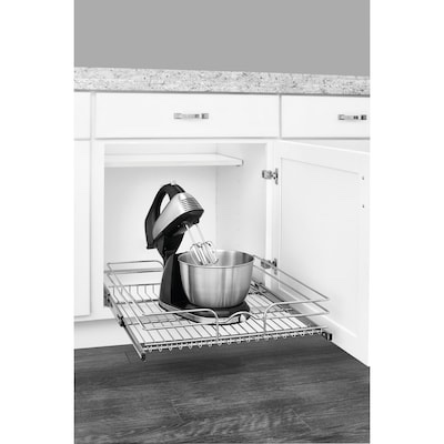 Rev-A-Shelf 20.5-in W x 22-in D x 19-in H 1-Tier Metal Pull Out Cabinet Basket