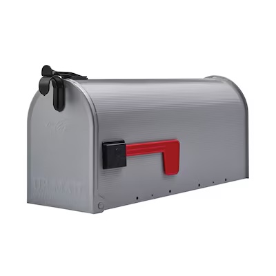 Architectural Mailboxes Grayson  Medium  Steel  Post Mount Mailbox  Gray  ST1000AM