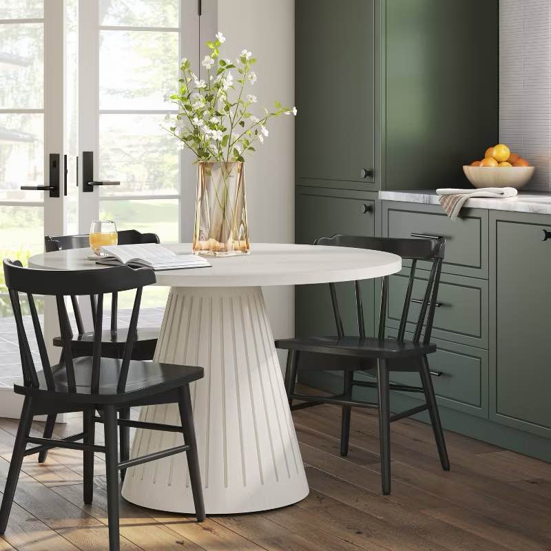 Wooden Barrel Dining Chair - Threshold - only one chair- photos