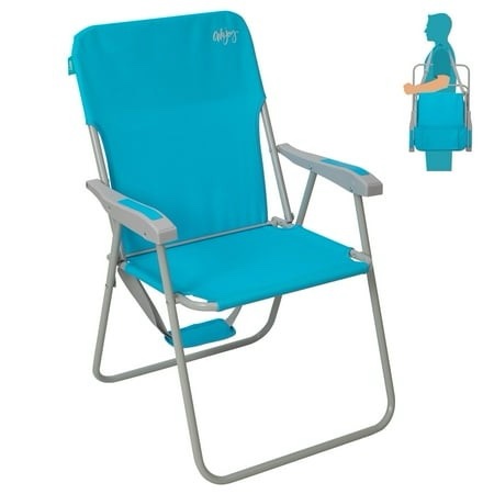 WEJOY Folding Backpack Beach Chair High Back Beach Chairs for Adults Max Load 300lbs Portable Folding Camping Chair Outdoor Folding Lawn Chairs