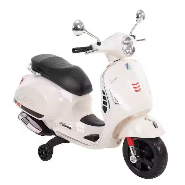 Huffy 17319 6V Vespa Scooter Electric Ride on Toy  White - One Size