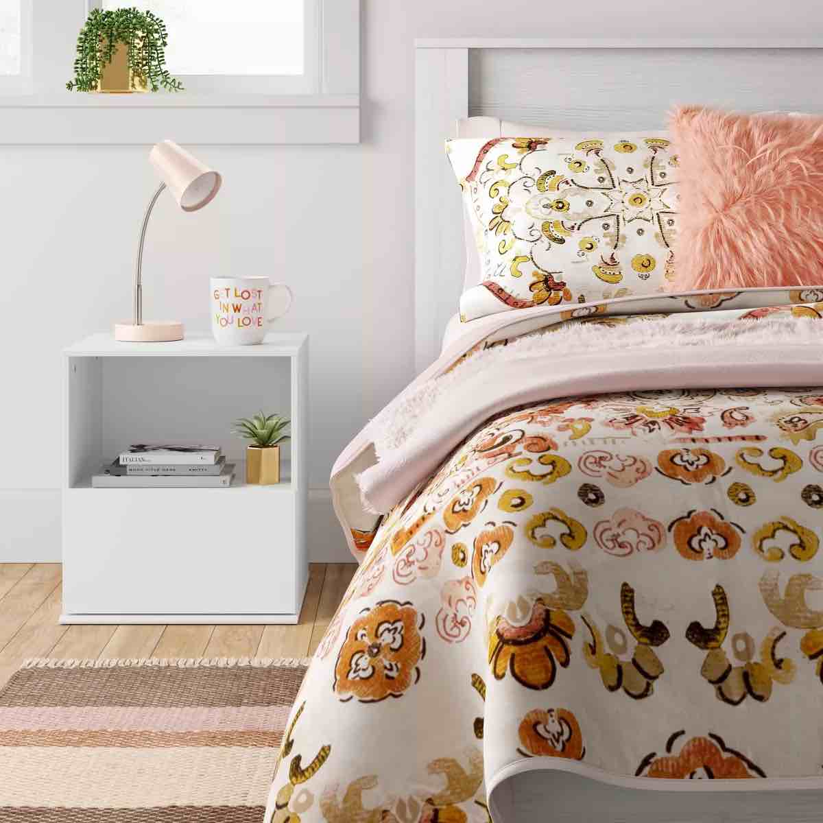 1 Drawer Modular Dorm Nightstand White - Room Essentials™