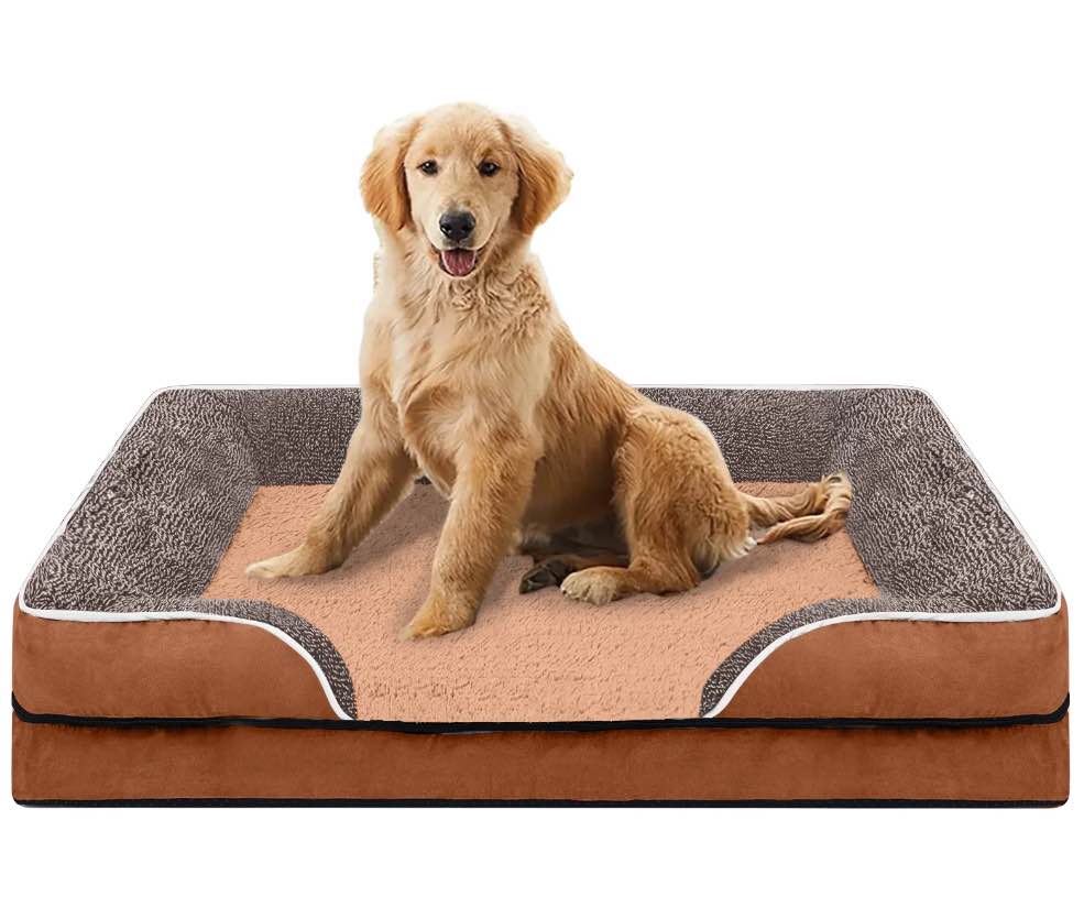 PayUSD Dog Bed for Large Medium Small Dogs Orthopedic Pet Dog Sofa Bed with Removable and Washable Cover S to XL