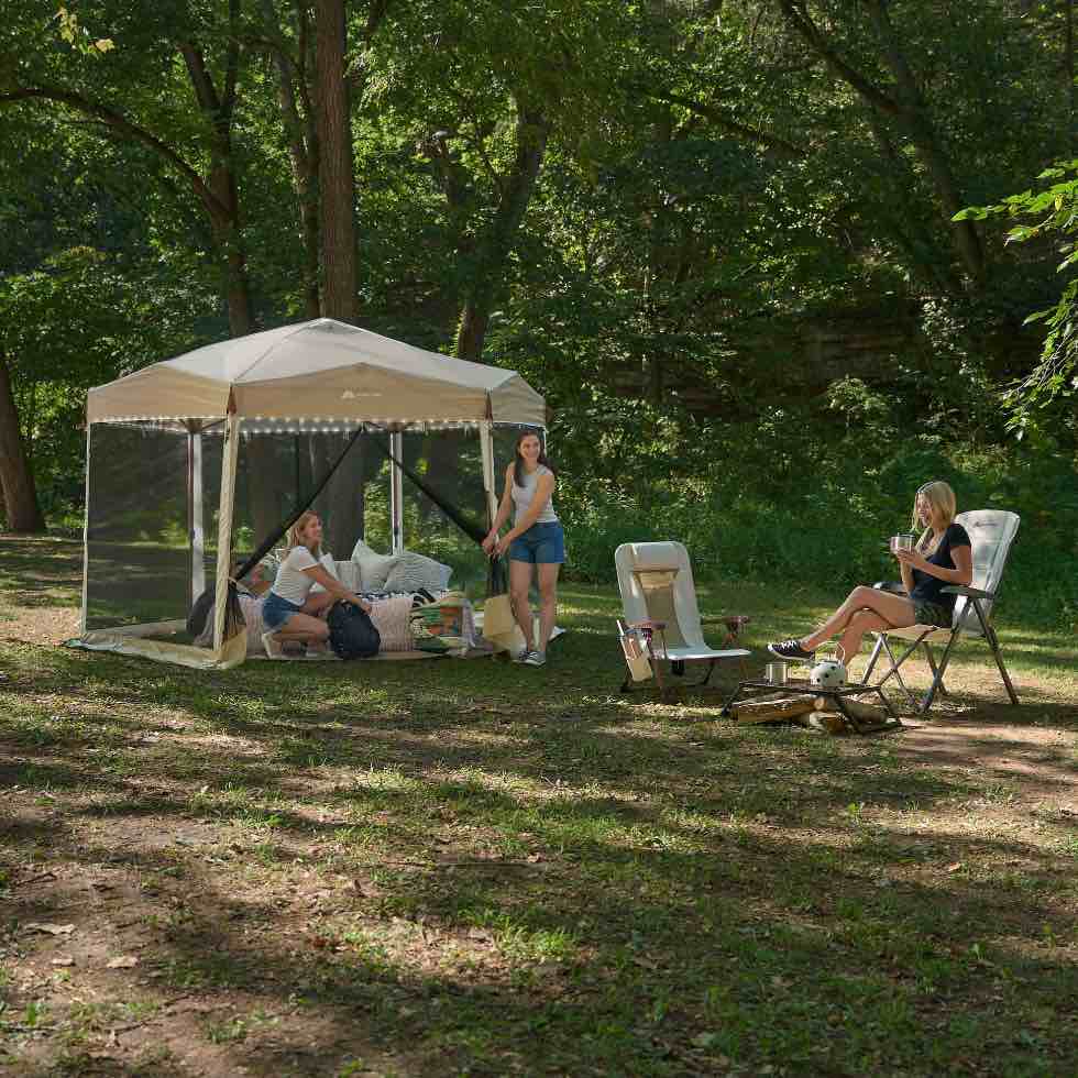 12' x 10' Glamping Hexagon Lighted Canopy