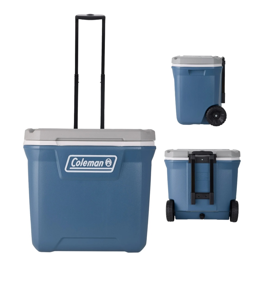 Coleman 316 Series 60QT Hard Chest Wheeled Cooler  Lakeside Blue