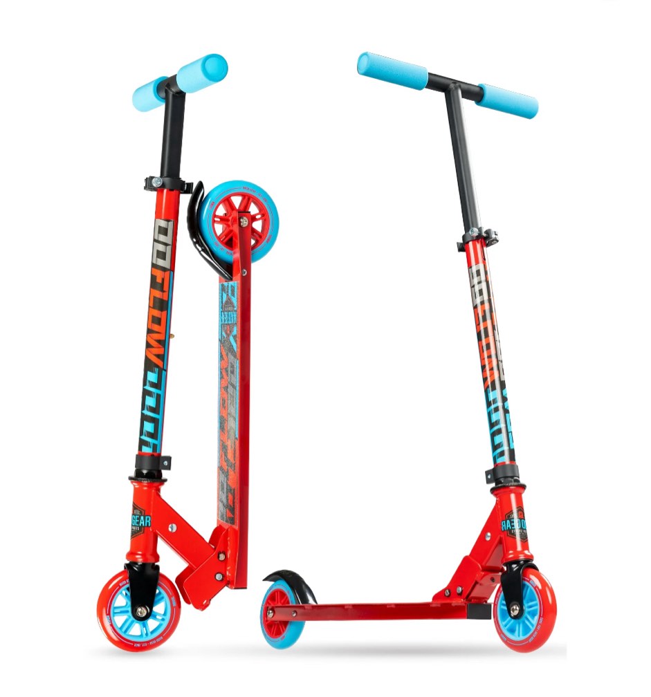 Madd Gear Kids Folding Kick Scooter – Lightweight Steel Frame, Adjustable Handlebar, Ages 3+ – Madd Gear Flow 100