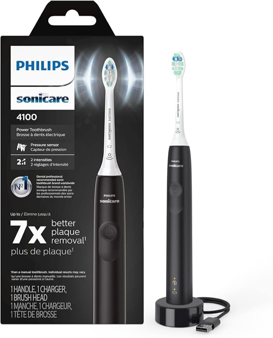 Philips Sonicare - 4100 Power Toothbrush - Black ** SEE DETAILS 