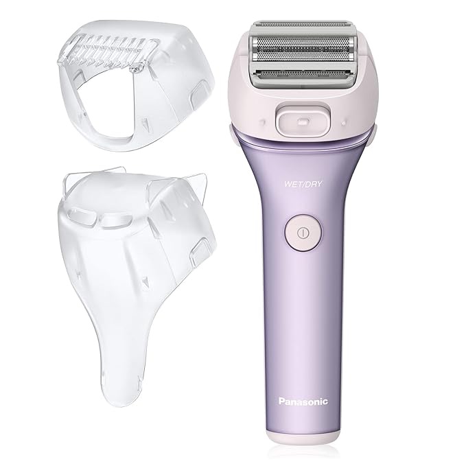 Panasonic - CloseCurves ES-WL80-V Rechargeable Wet/Dry Electric Shaver and Trimmer for Women - Purple