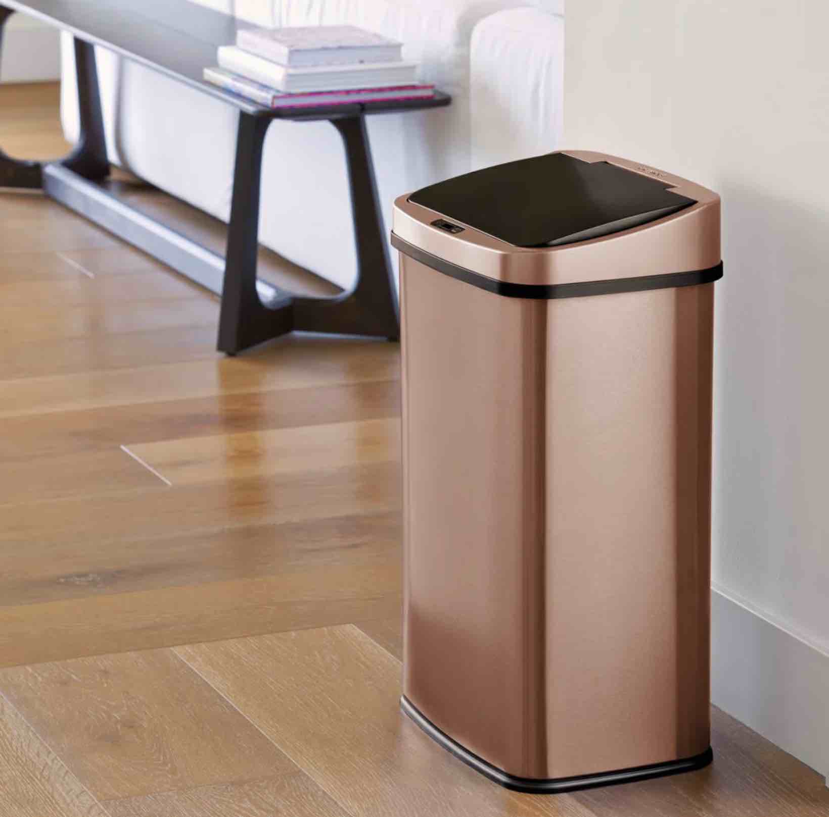Nine Stars 13.2 Gallon Stainless Steel Motion Sensor Trash Can