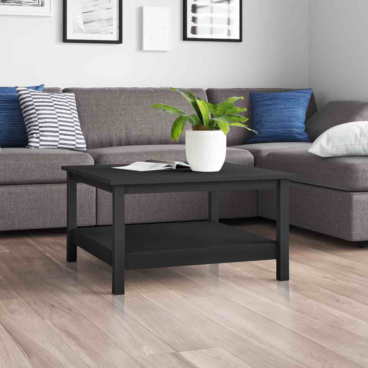 Cotham 4 Legs Coffee Table, Black 