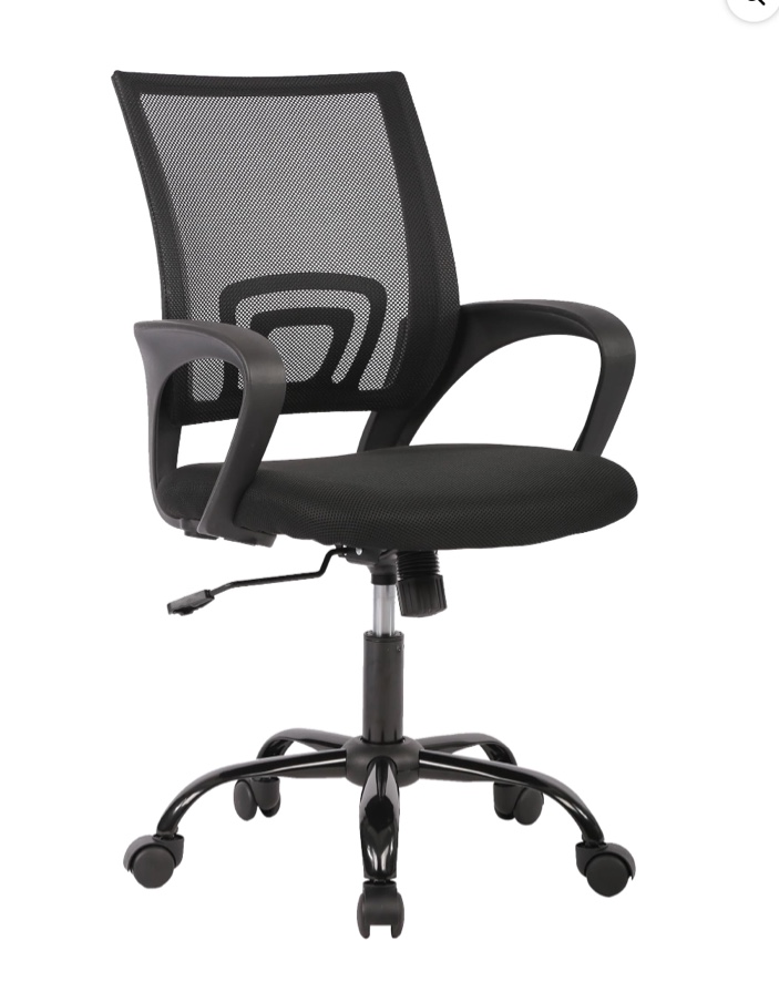 JONPONY Big and Tall Office Chair Ergonomic Office Chair with Lumbar Support, Adjustable height ,8 Hours Heavy Duty Design,Black