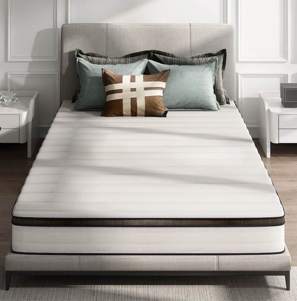 10" Hybrid Mattress,Z-HOM Full Size Mattresses in a Box Medium Firm Cool Comfort Pocket Spring