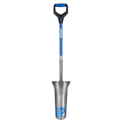 Assorted Broken Shovels Including 5-Kobalt 18-in Fiberglass D-Handle Drain spade