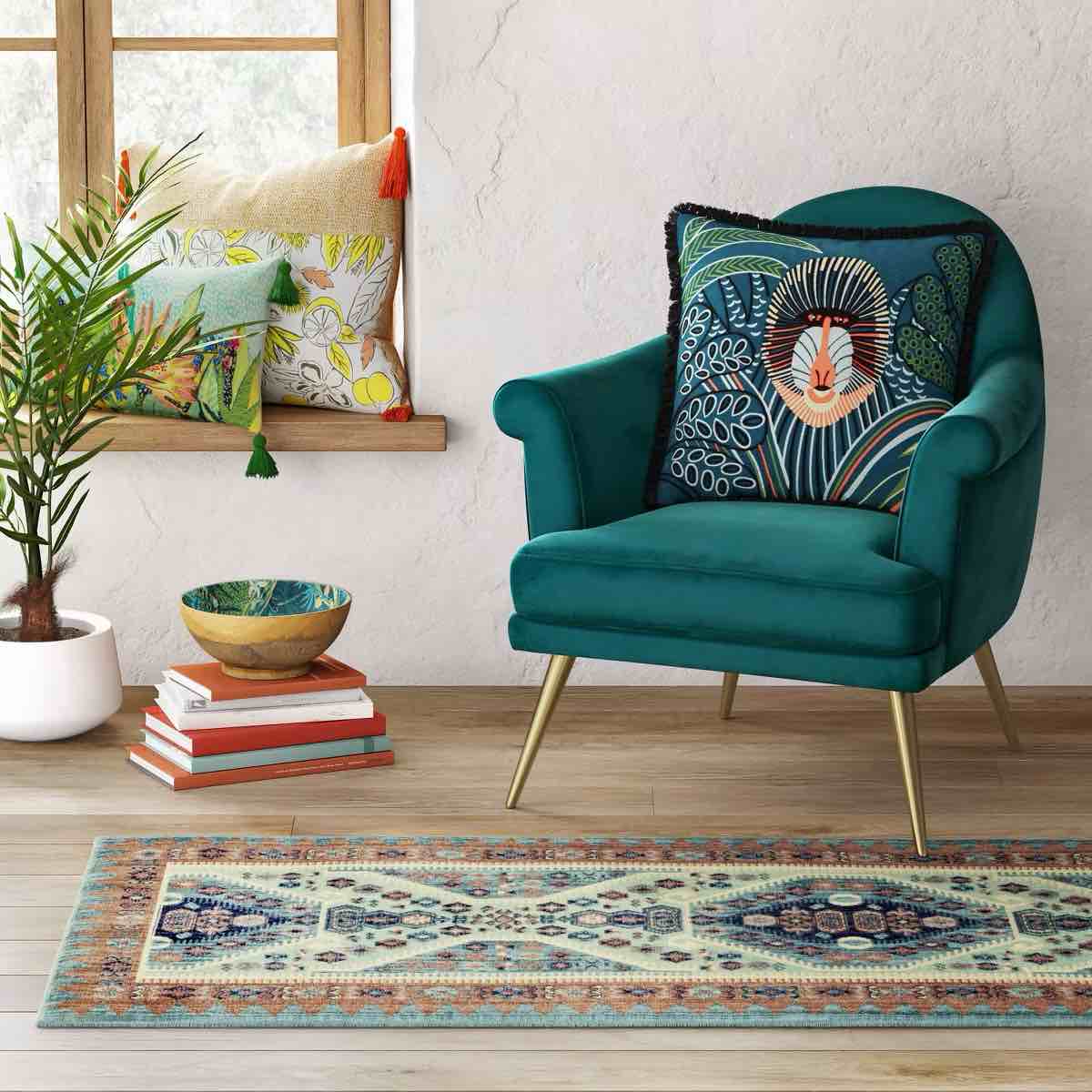 Buttercup Diamond Vintage Persian Woven Rug - Threshold™