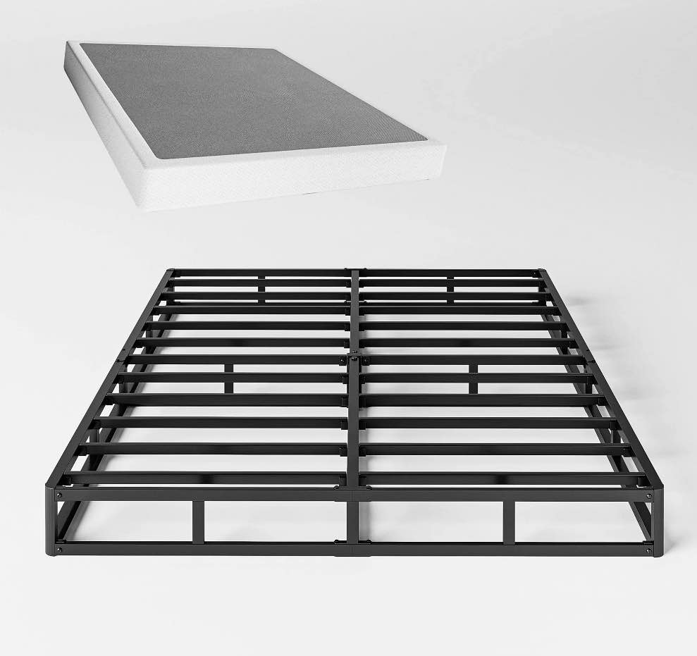 QFTIME 5" Metal King Box Spring, Mattress Foundation, Heavy-Duty, Easy Assembly