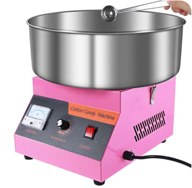 electric commercial cotton candy machine / floss maker pink