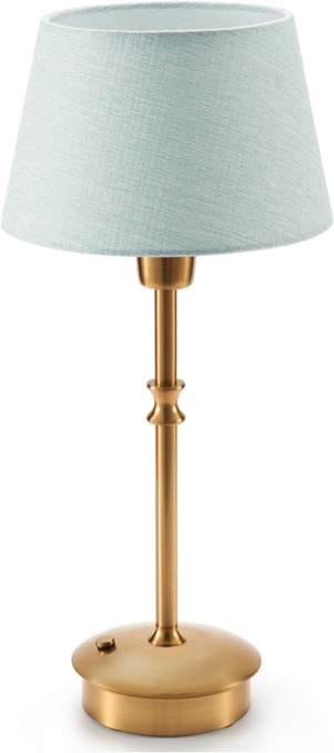 UMEXUS Cordless Lamp Rechargeable Table Lamps, 5000mAh Battery Operated Lights, 3 Level Brightness Dimmable, Portable Night Bedside Light for Patio, Restaurant, Dining, Fabric Shade, Antique Brass