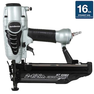 metabo hpt finish nailer | 16 gauge finish nails - 1-inch up to 2-1/2-inch | integrated air duster | 5-year warranty | nt65m2s
