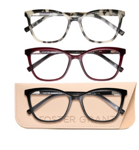 Design Optics by Foster Grant #811 Fashion Cateye Reading Glasses, 3-pack