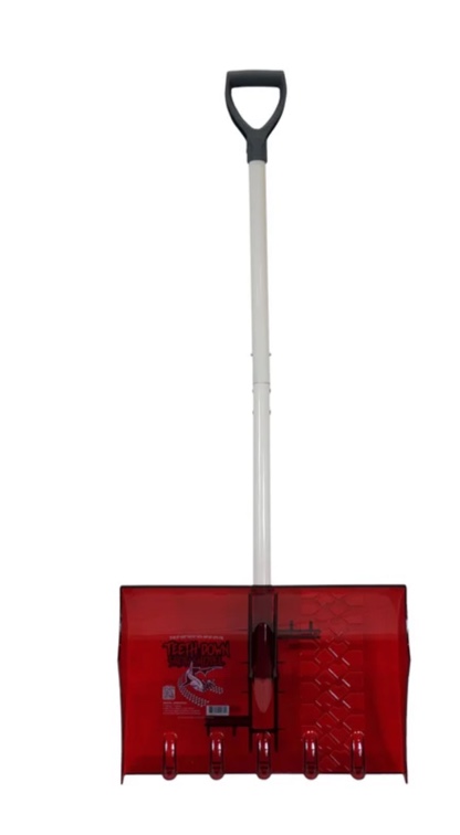 20" Wide Great White Teeth Down Snow Shovel