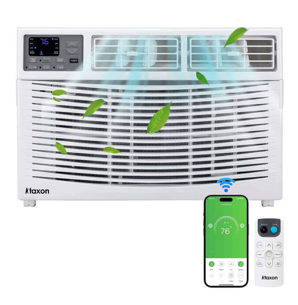 Ktaxon 18000BTU Window Air Conditioner With WiFi and Eco Mode for Medium Rooms