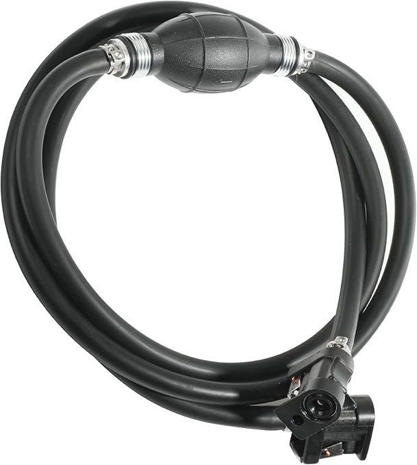 6FT Boat Motor Fuel Line Hose with Primer Bulb Steel Hose Clamps,Universal ID 5/16" Boat Fuel Line Assembly Kit,Compatible with Outboard RVs Tractors Caravans Boats Fuel Line