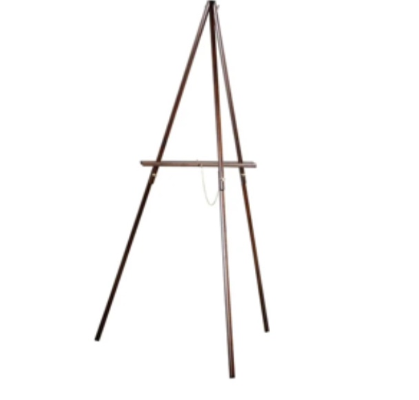 Vintage Brown Display Floor Easel