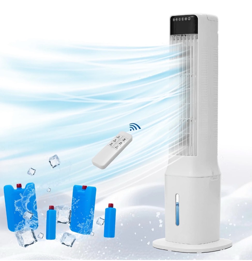 41" Evaporative Air Cooler with Remote, Portable Air Conditioner with 3 Modes,Quiet Evaporative Cooler 120° Sweep,  Cooling Fan Equipped 24H Timing