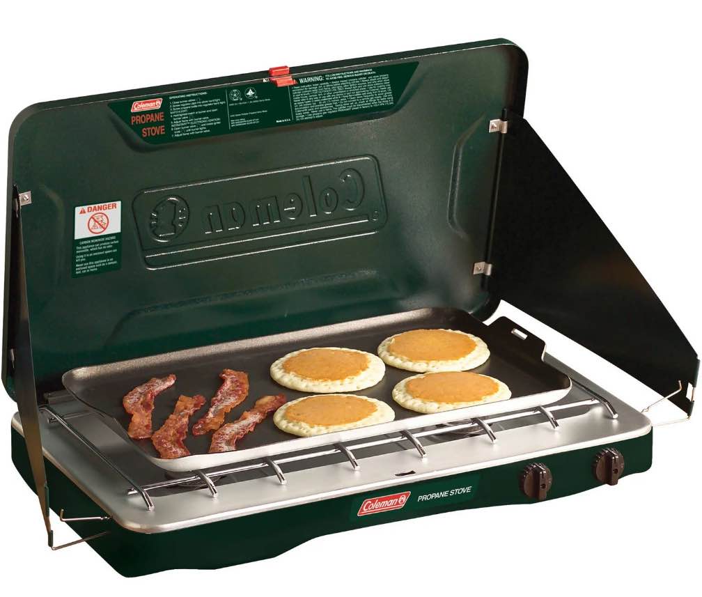 Coleman Brand  Matchlight 10 000 BTU 2-Burner Propane Stove  black