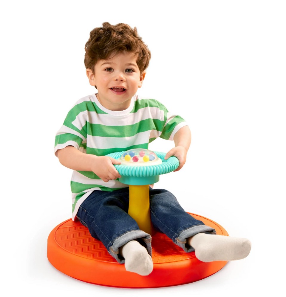 Battat Twist & Spin Activity Toy 3 Pieces with Ball Popper, Toddler 18 Months and Preschool Toys