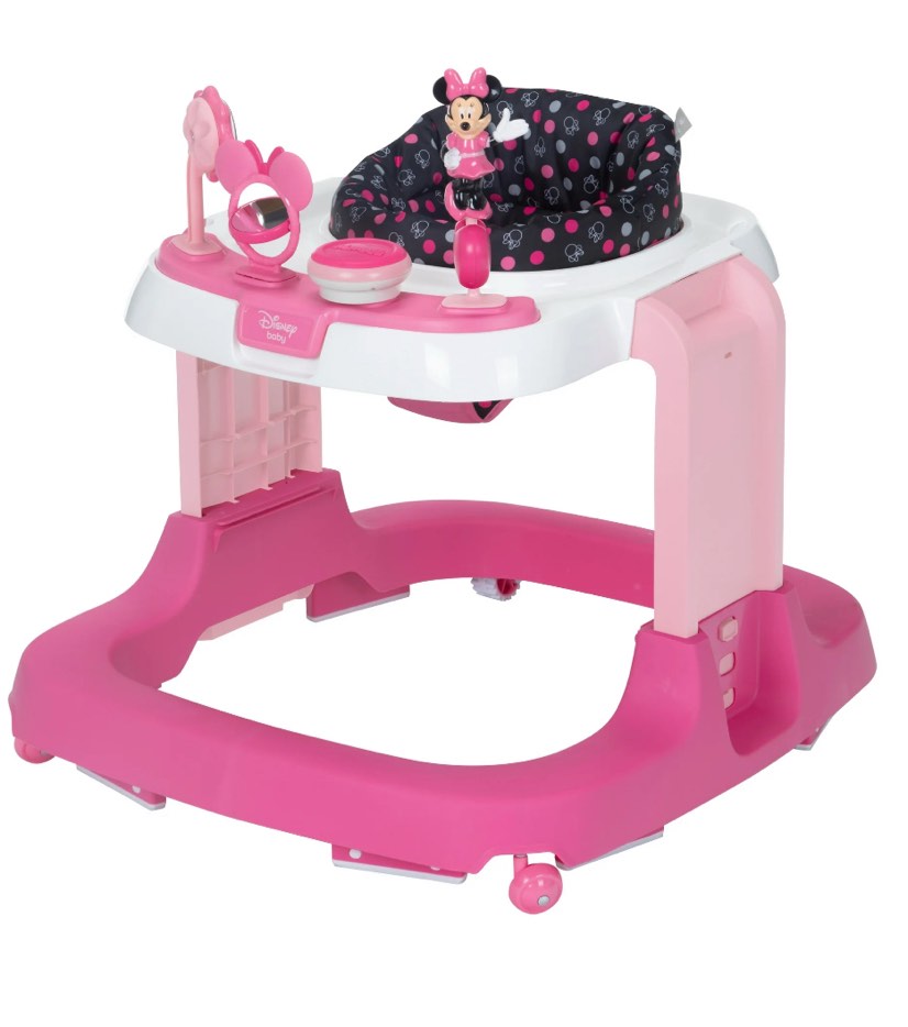 disney baby ready, set, walk dx developmental walker, modern minnie