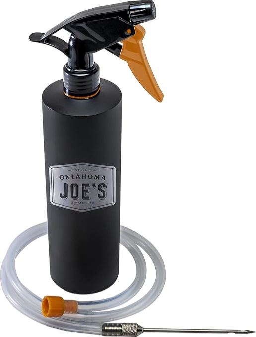 Oklahoma Joe's 2-in-1 Spray Bottle and Marinade Injector, Black