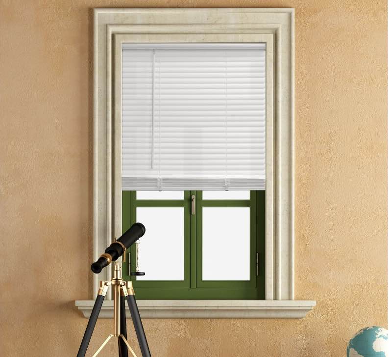 Mainstays Cordless 1  Vinyl Light Filtering Blinds  White