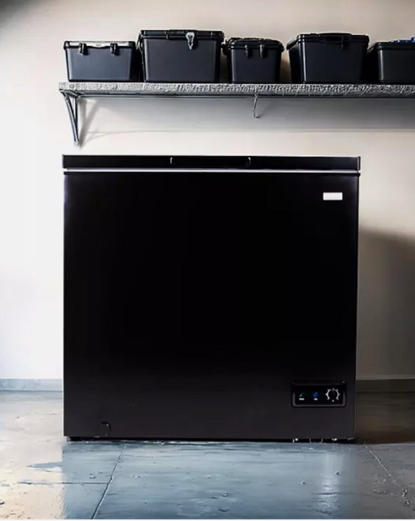 frigidaire fgfrf7009-black gallery 5 cu. ft. chest freezer, black