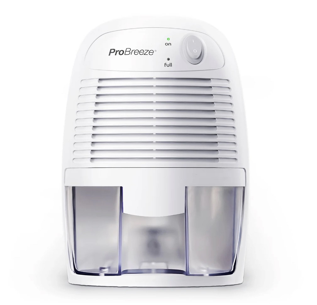 Pro Breeze Mini Portable Dehumidifier, 17oz Ultra Quiet Compact Peltier Dehumidifier, 215 Sqft 1pack