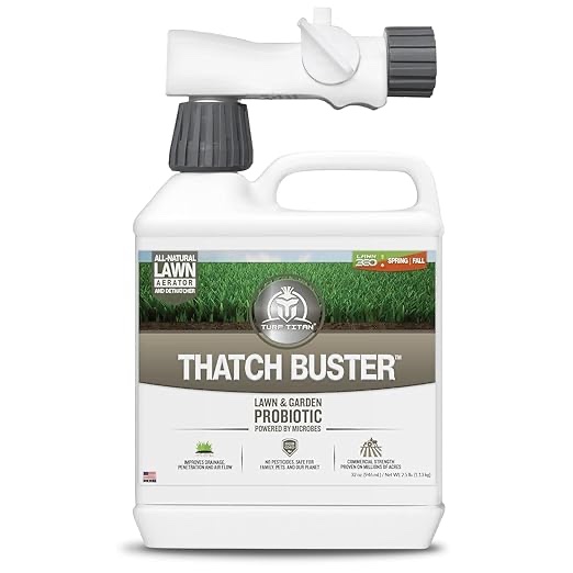 Turf Titan Thatch Buster  Hose End Liquid Lawn Aerator & Dethatcher 32oz  Covers 6000 sq ft